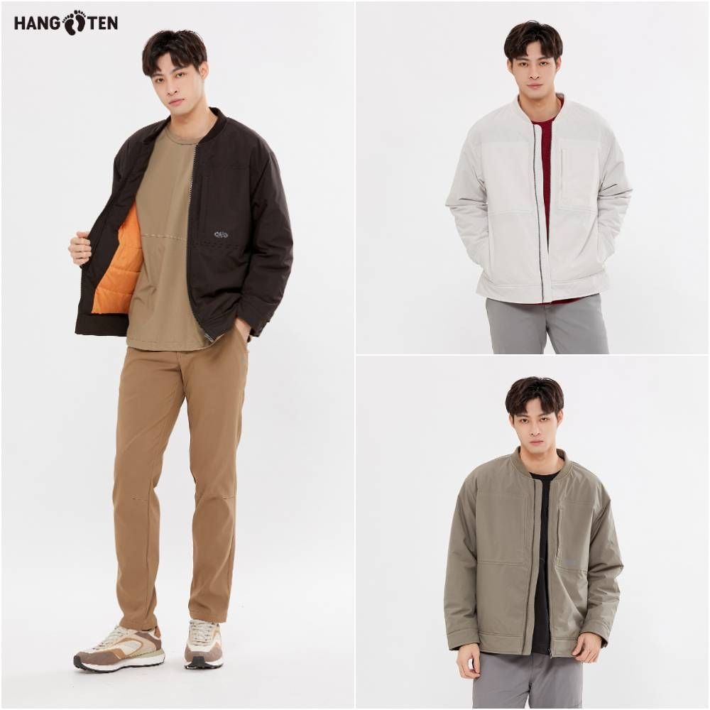 Hang Ten-男裝-石墨烯鋪棉TEFLON防潑水飛行外套-多色選【時時樂限定】 (Hang Ten-男裝-石墨烯鋪棉TEFLON防潑水飛行外套-黑色)