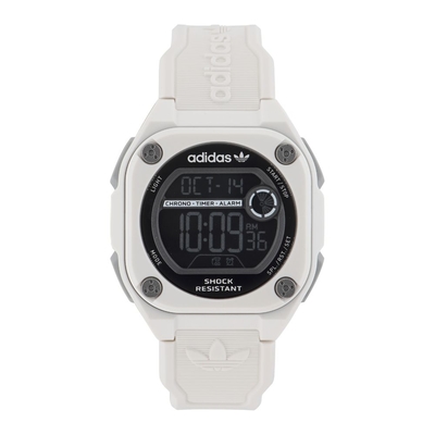 ADIDAS 愛迪達  CITY TECH TWO 城市科技電子錶款_AOST23062_白_45mm