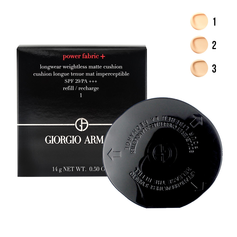 Giorgio Armani 亞曼尼 超持妝絲絨水慕斯無暇氣墊粉餅14g(不含盒)-色號任選 公司貨