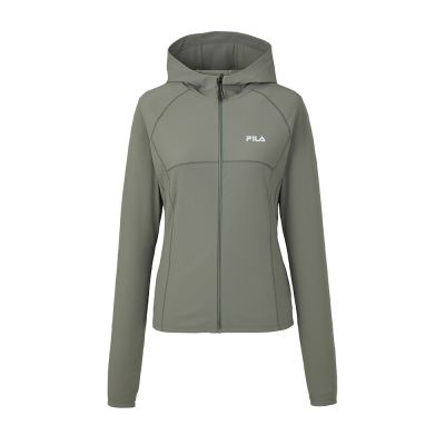 FILA 女針織外套-綠色 5JKA-5333-OV