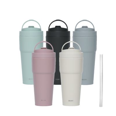 (買杯送杯)【WOKY 沃廚】 [●●]渾圓杯 - 雙層陶瓷 750ml 送渾圓杯-ECOZEN 880ml