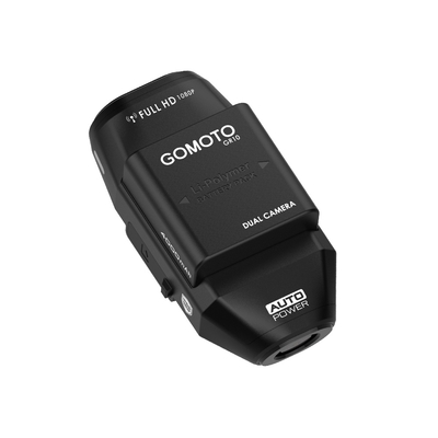 GOMOTO 雙鏡頭機車行車記錄器 GR10酷樂機-消光黑｜贈64GB記憶卡