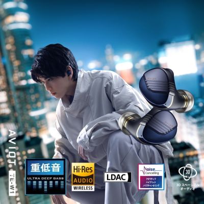 AVIOT TE-W1 是一款無線入耳式耳機，具備防水防潑水功能，內建麥克風，支援 TYPE-C 線控，適合多種裝置使用。黑色系設計，輕巧便攜，重量約6.9克（單耳），適用於各類作業系統，產地中國，提供一年保固與 BSMI 許可字號 R3B430。