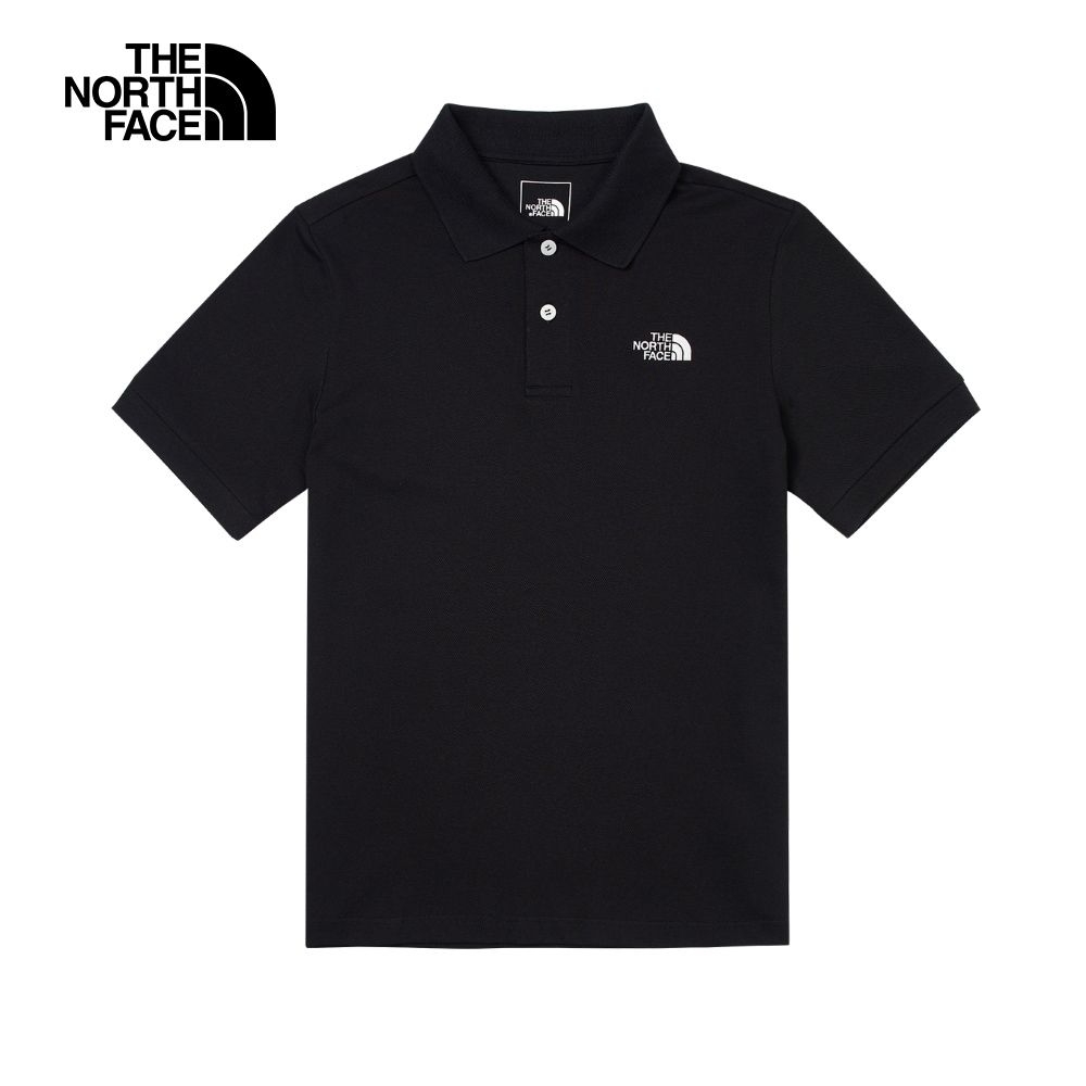 The North Face M S/S LOGO POLO - AP男女短袖POLO上衣-黑-NF0A87UXJK3