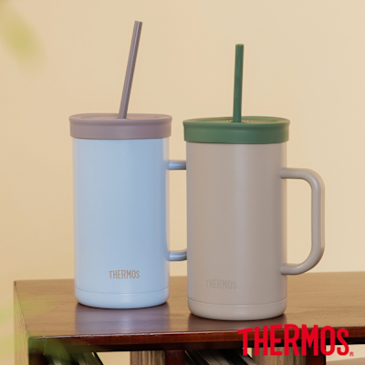 THERMOS膳魔師可進洗碗機不鏽鋼真空吸管杯1000ml(TKHA-1000)