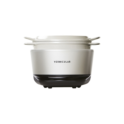 【日本VERMICULAR 小V】MINI IH 琺瑯電子鑄鐵鍋（三色可選）