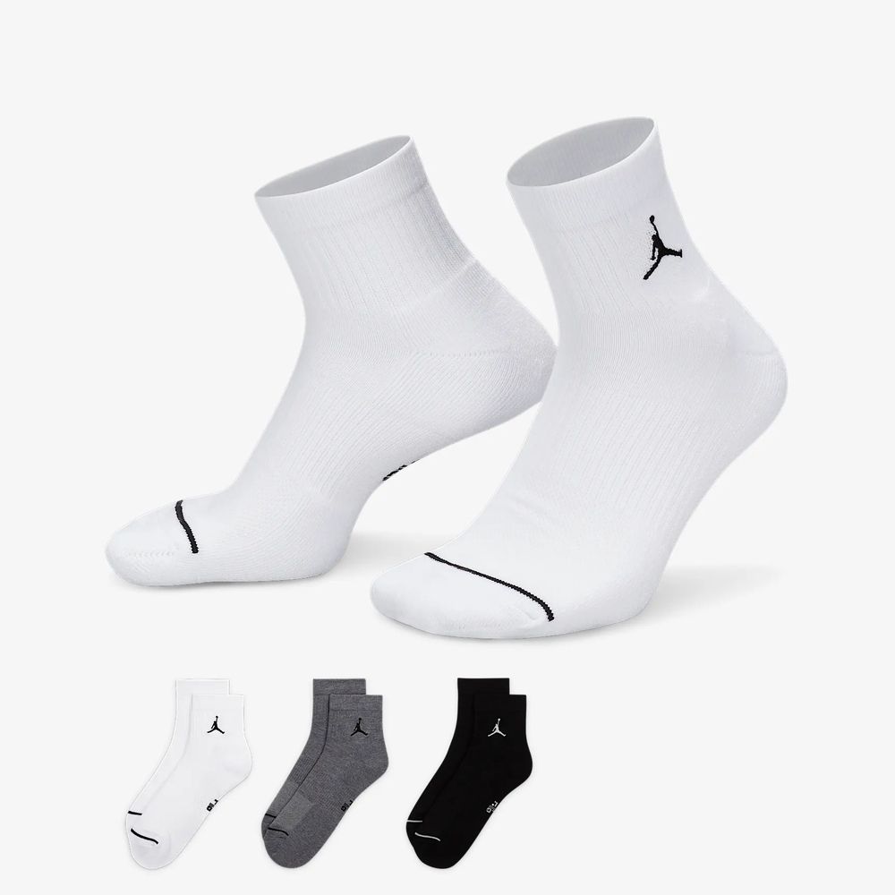 NIKE U J ED CUSH POLY ANKLE 3PR 144 男女 短統襪 DX9655911