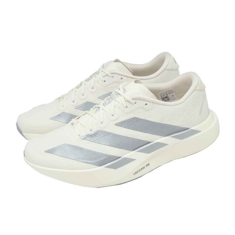 adidas 愛迪達 慢跑鞋 Adizero Evo SL Woven M 男鞋 米白 緩震 運動鞋 KI6900