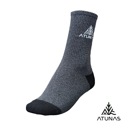 【ATUNAS 歐都納】中筒coolmax紳士襪A1ASGZ07N深灰/抑菌抗臭/簡約俐落