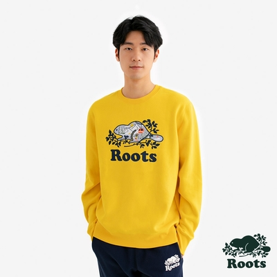 Roots男裝- FROSTY FUN 圓領上衣-檸檬黃
