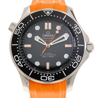 OMEGA 歐米茄 全新海馬大師天文台橡膠手錶(210.32.42.20.01.006)x橘x42mm