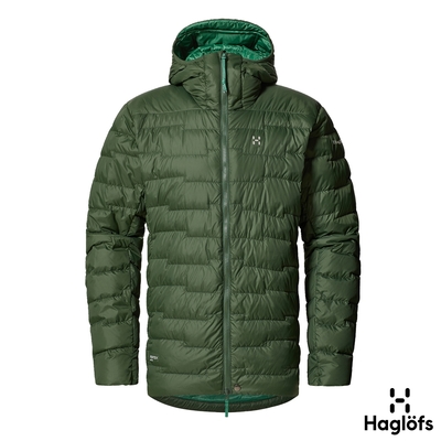 Haglofs 男 Roc Flash Down 羽絨連帽外套 海草綠