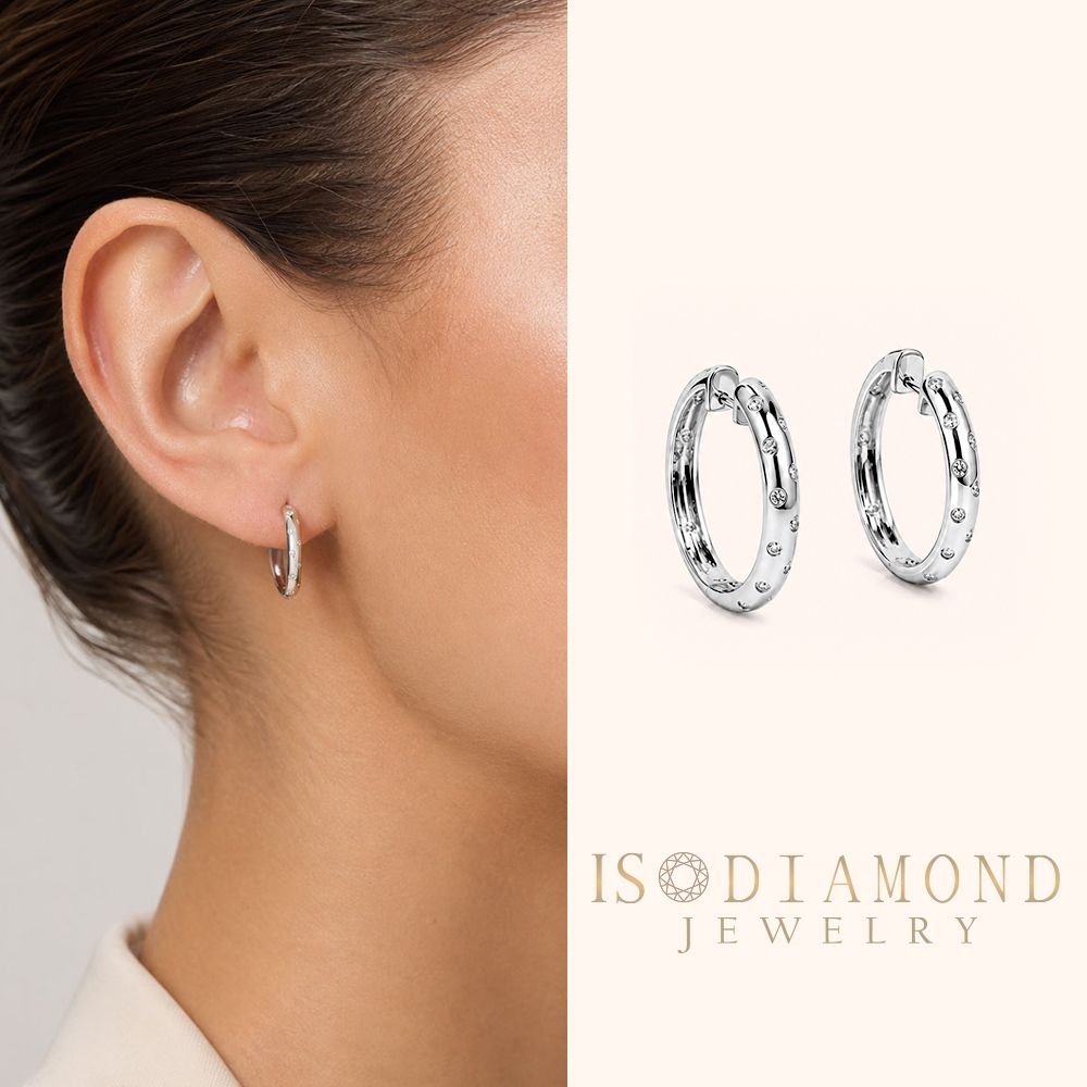 IS DIAMOND 鑽石耳環 銀河(培育鑽石)
