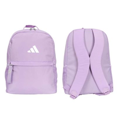 ADIDAS 大型後背包-雙肩包 肩背包 旅行包 愛迪達 JM2737 紫銀