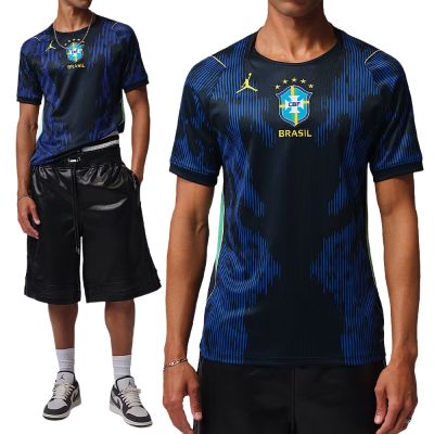 Nike Cbf M Nk Df Jsy SS Stad 短袖 男款 藍色 世足 球迷版 巴西 IU1072-417
