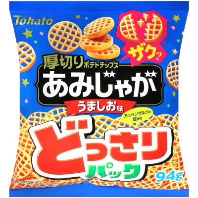 Tohato東鳩 厚切網狀洋芋片-鹽味[大袋] (94g)