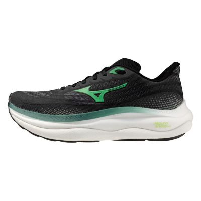Mizuno 美津濃 Wave Sky 9 [J1GC250255] 男 慢跑鞋 跑鞋 路跑 黑 綠