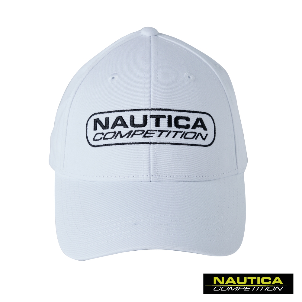 NAUTICA COMPETITION個性運動風品牌休閒帽-白色