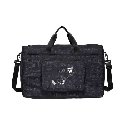 【SNOOPY】史努比75週年折疊旅行袋-黑色 BCP24Q05BK