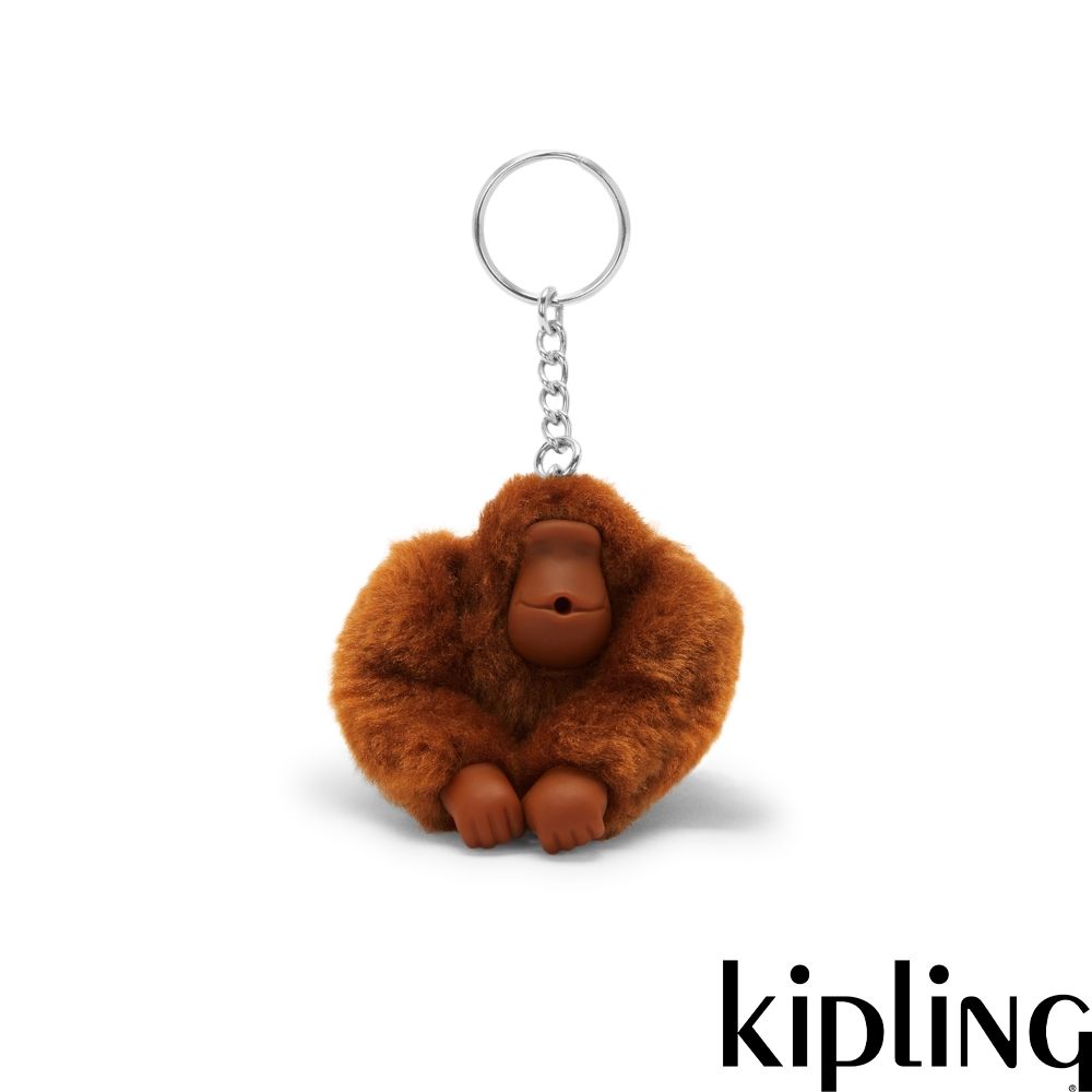 Kipling 暖駝棕小猴子吊飾-MONKEYCLIP S