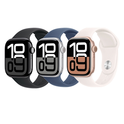 Apple Watch Series 10 (S10) 46mm 鋁金屬錶殼配運動錶帶GPS