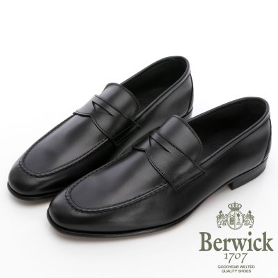 【BERWICK】西班牙進口 牛皮漸層便士樂福鞋 -黑 535009KM10