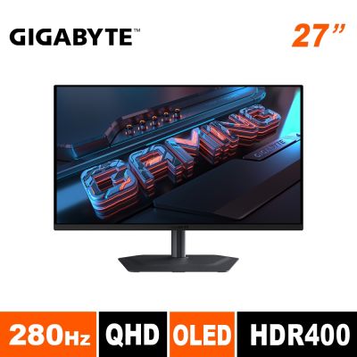 GIGABYTE技嘉 MO27Q2A 是一款27吋OLED電競螢幕，支援2560 x 1440 QHD解析度，280Hz更新頻率，0.03ms GTG反應時間，提供極致的畫面流暢與色彩表現。內建FreeSync技術，有效減少畫面撕裂與卡頓，適合電競玩家與高畫質影音愛好者。支援HDMI、DisplayPort、Type-C等多種訊號輸入介面，並具備USB3.2與Type-C插槽，方便外接裝置。擁有178°水平與垂直可視角度，亮度達250 cd/m2，支援壁掛安裝，重量僅6.09kg，輕便易攜。