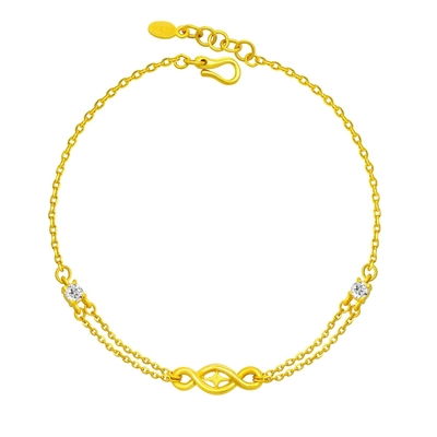 今生金飾  錢進無限手鍊 黃金手鍊