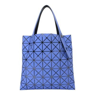 ISSEY MIYAKE  BAOBAO 皮質幾何方格7x7手提包(晴天藍)霧面