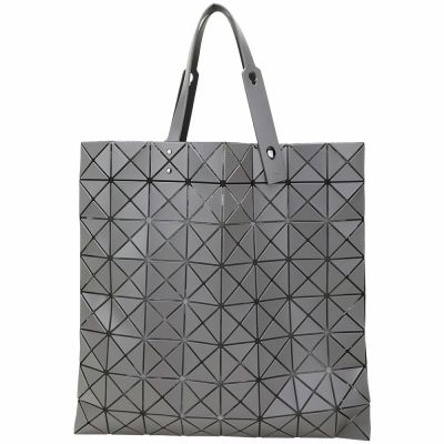 ISSEY MIYAKE 三宅一生 BAOBAO LUCENT MATTE 8x8 霧面幾何手提托特包(深灰)