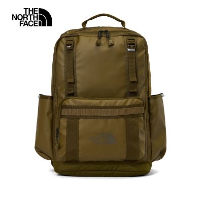 【The North Face 官方旗艦】 北面男女款棕色DWR防潑水休閒後背包｜8BK4C7E 筆電包/登山包