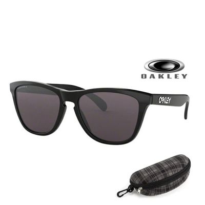 【Oakley】奧克利 FROGSKINS 亞洲版 輕量設計太陽眼鏡 OO9245 75 黑框深灰鏡片 公司貨(贈OAKLEY扣環)