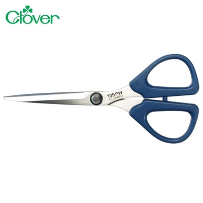日本可樂牌Clover不鏽鋼拼布小剪刀36-657防逃布剪刀(鋸齒刀刃;總長13.5cm)防滑剪刀鋸齒剪刀防布逃剪刀
