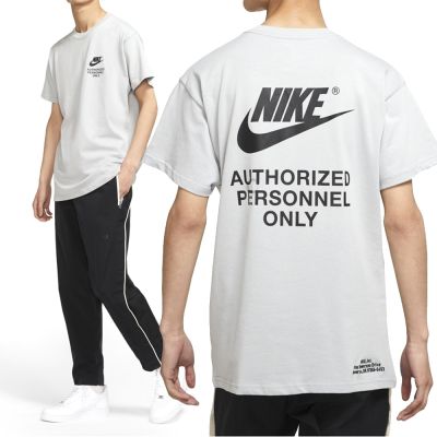 Nike As M Nsw Authrzd Personnel Te 短袖 男款 灰色 Logo DM6428-077