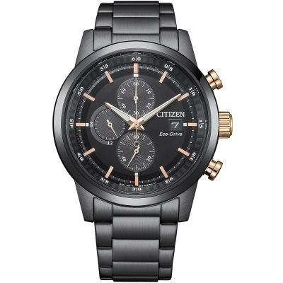 CITIZEN星辰 GENT S 光動能三眼計時腕錶 43MM CA0746-85E