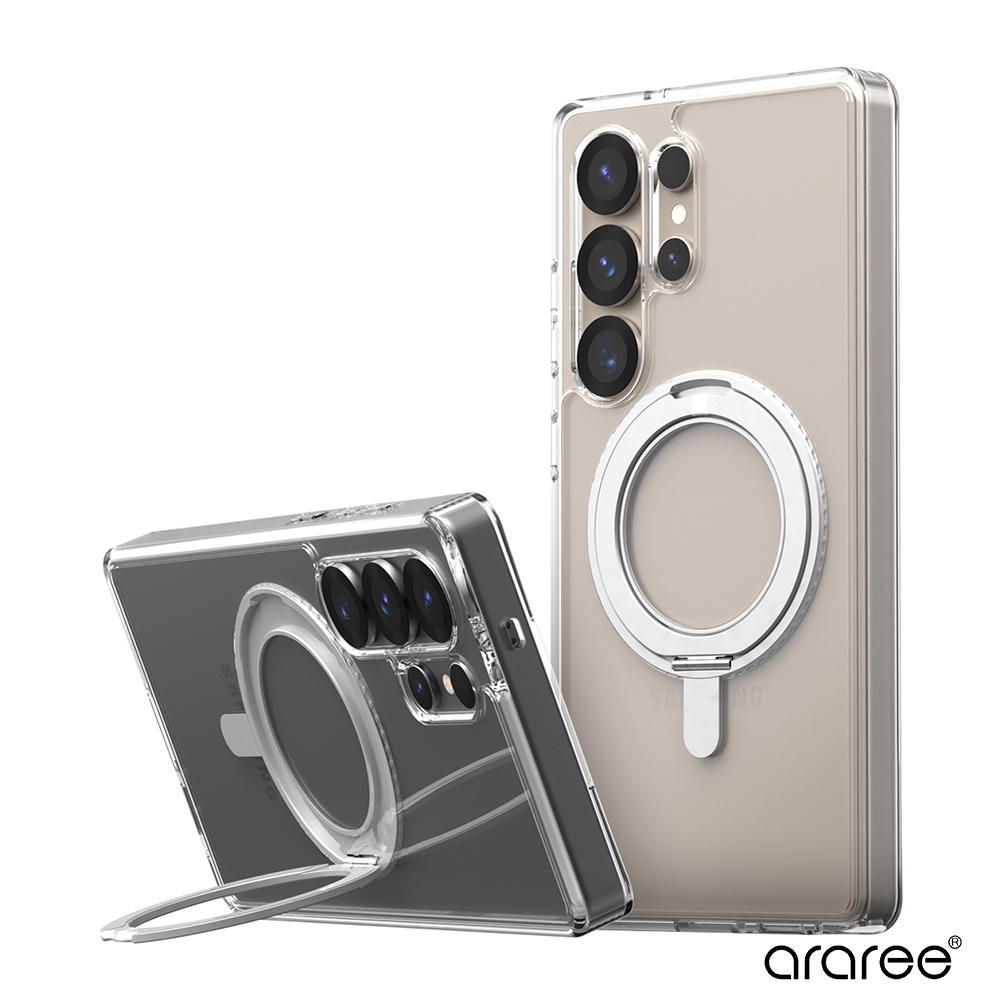Araree 三星 Galaxy S25 Ultra 磁吸式支架保護殼(DUPLE M Stand)