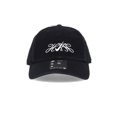 Nike CLUB 黑色 刺繡 Logo 許光漢 同款 遮陽 運動 休閒 老帽 棒球帽 帽子 JF5536-010