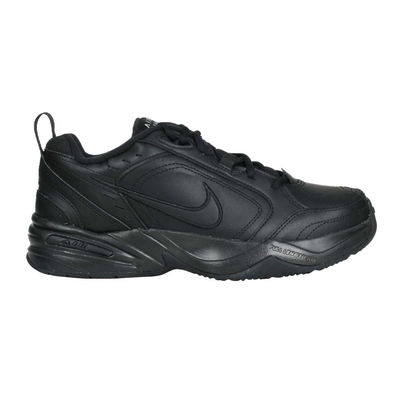 NIKE AIR MONARCH IV 男女休閒運動鞋-經典 皮革 老爹鞋 415445-001 黑