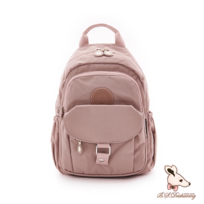 B.S.D.S冰山袋鼠 - 時光旅人 - 知性單肩後背兩用包 - 奶茶杏【B108-2C】