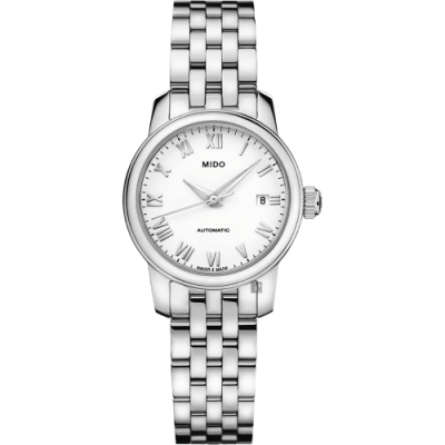 MIDO 美度 官方授權 Baroncelli 羅馬機械女錶 開學換新季 送禮推薦-25mm M0390071101300