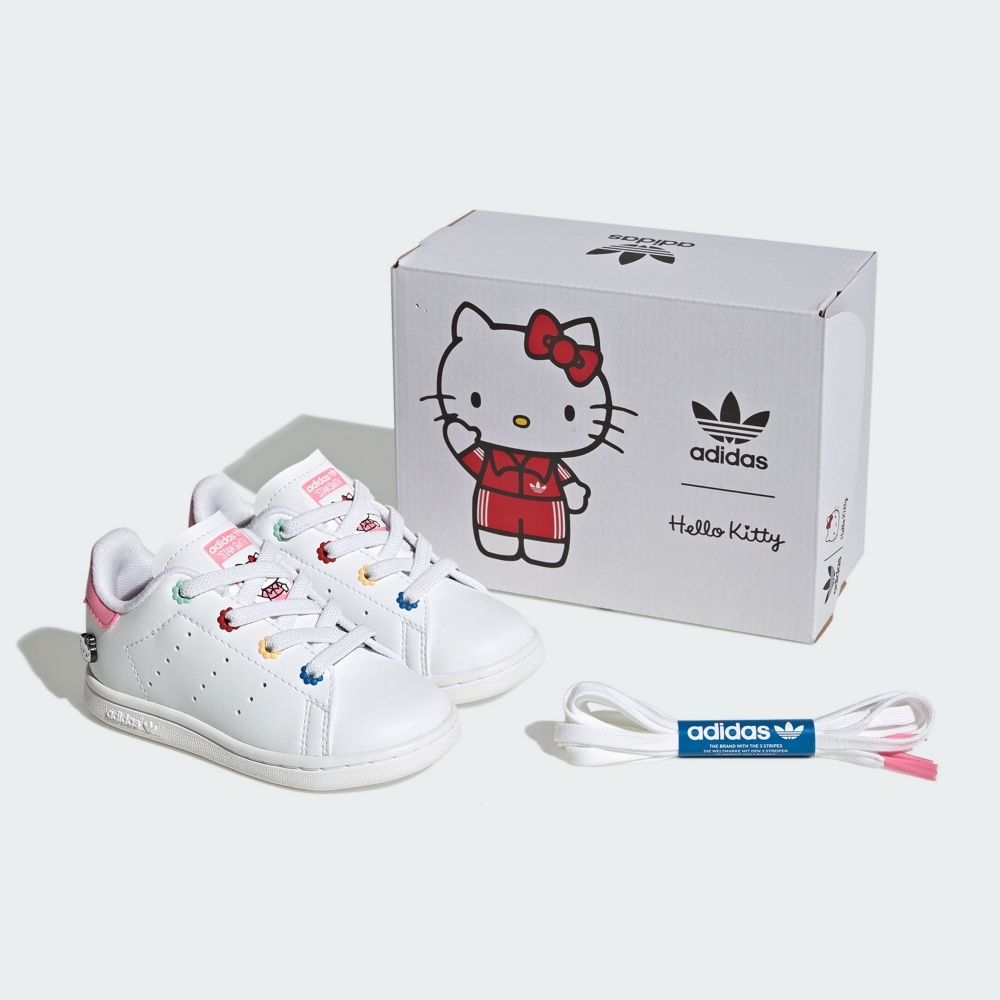adidas 愛迪達】 HELLO KITTY X STAN SMITH 休閒鞋運動休閒鞋嬰幼童鞋