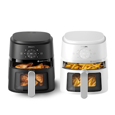 【Philips 飛利浦】星樂視透視海星氣炸鍋4.2L_NA221(黑白兩色任選)