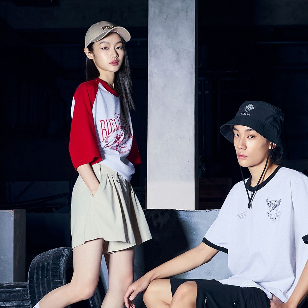 FILA 女平織短褲-卡其 5SHA-1478-KK