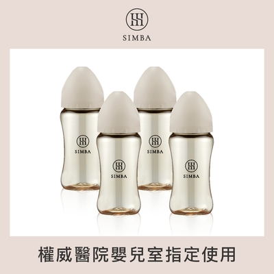 【小獅王辛巴 官方直營】蘊蜜鉑金PPSU寬口防脹氣奶瓶4支組(270ml)