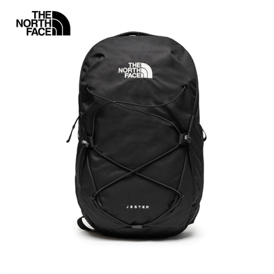【The North Face 官方旗艦】 北面男女款黑色戶外休閒後背包｜3VXF4H0