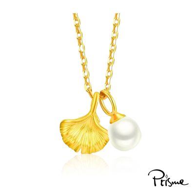 【Prisme Gold】永恆之約 黃金墜珍珠項鍊 多款任選 (金重約0.02錢±0.01)