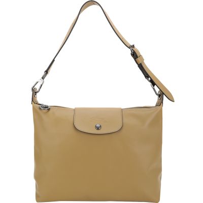 LONGCHAMP Le Pliage Xtra hobo M 牛皮半月型單肩包-2色可選