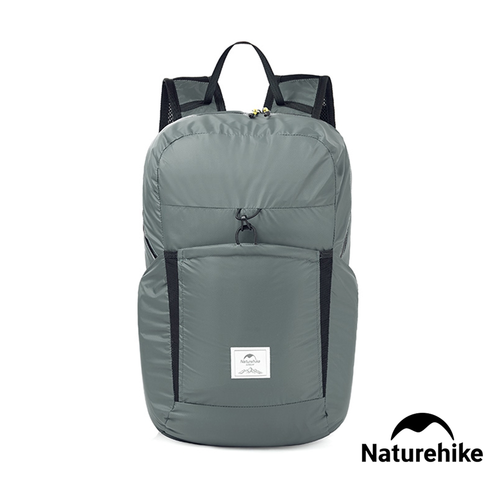 Naturehike 22L云雁輕量防水摺疊後背包 攻頂包 灰色 A017-B