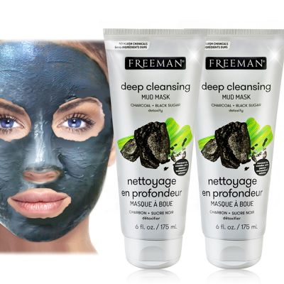 Freeman木炭黑糖狠清粉刺黑泥膜買1送1★泥膜 毛孔清潔 細緻 淨白