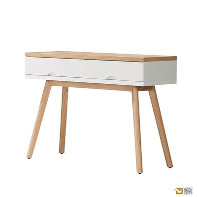 WAKUHOME瓦酷傢俱 Elaine北歐風書桌 寬100X深46X高80(公分)
